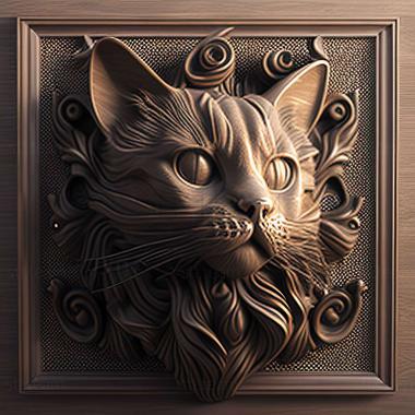 3D model kitty (STL)